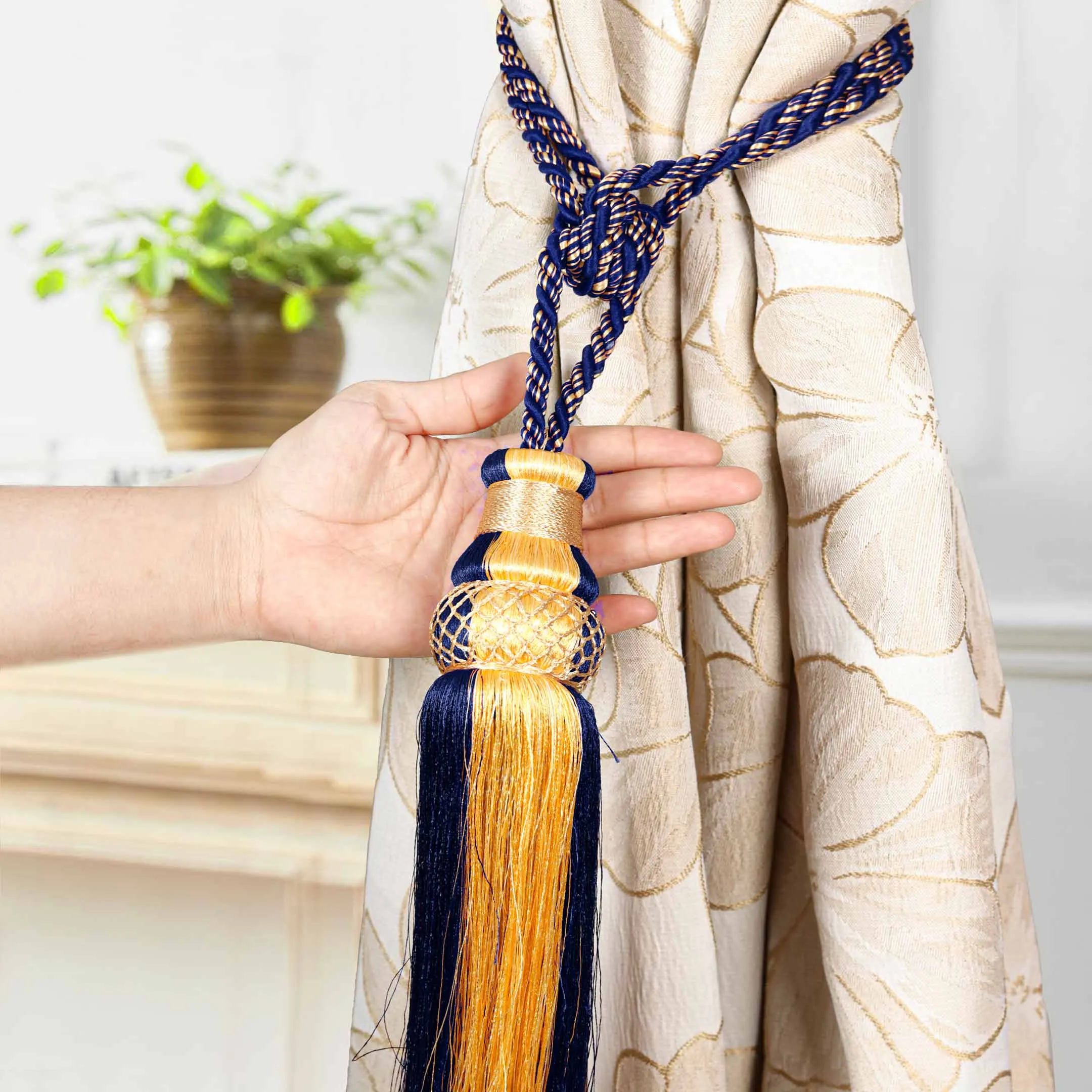Decorative Hanging Tassel Curtain Tiebacks