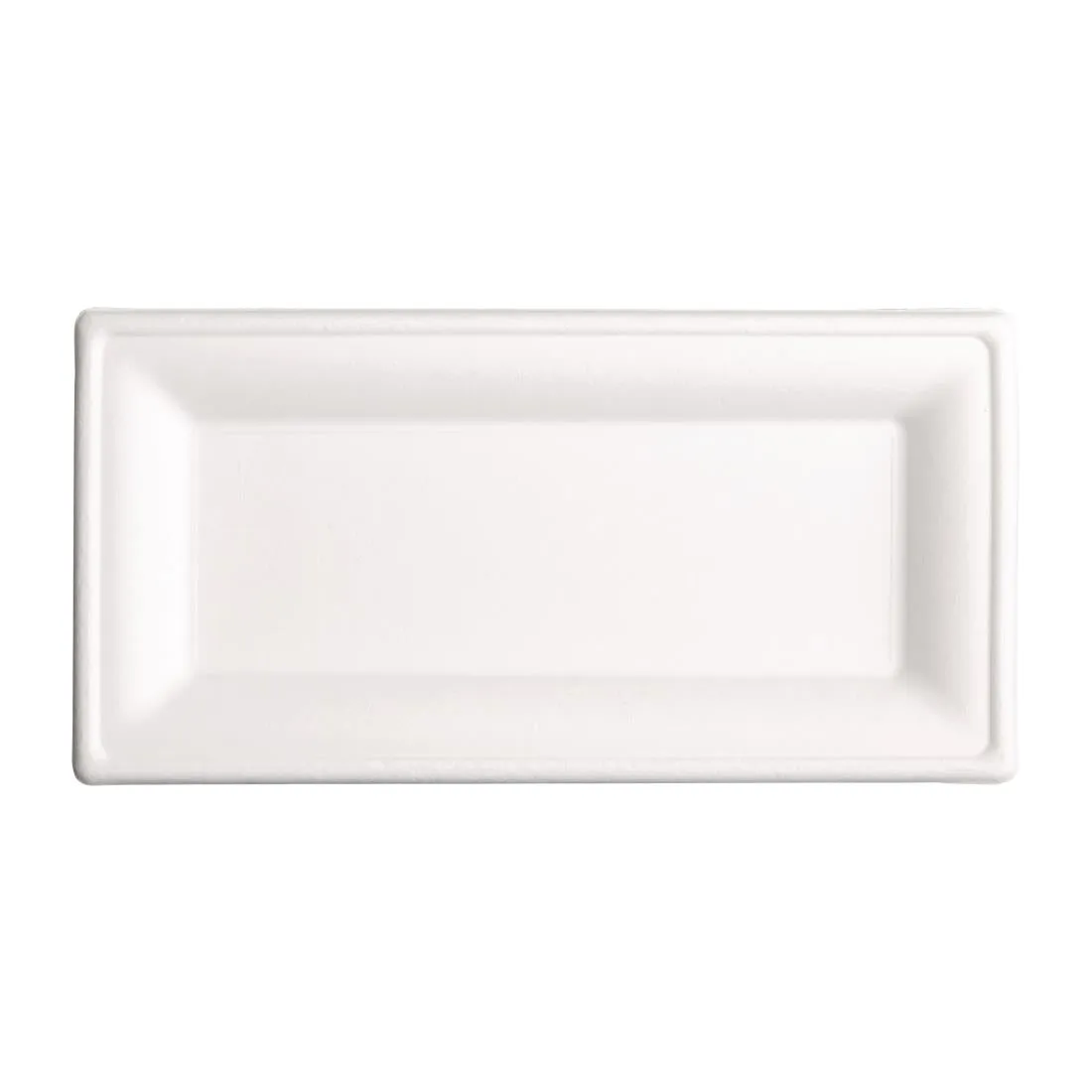 FC539 Fiesta Green Compostable Bagasse Rectangular Plates 258mm (Pack of 50)