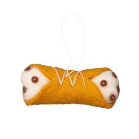 Felt Cannoli Ornament