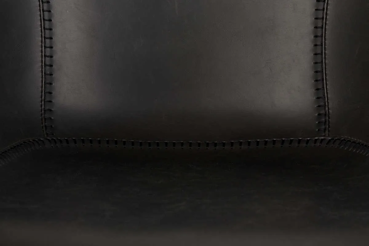 FESTON eco leather armchair black
