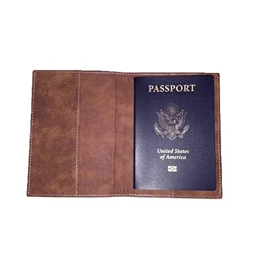 Passport Cover Holder Travel Wallet Case - Cute Gray Baby Flowers