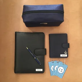 Personalised Travel Set & Diary (Includes Pouch, Passport Holder, Luggage Tags & Diary) <br> More colors available