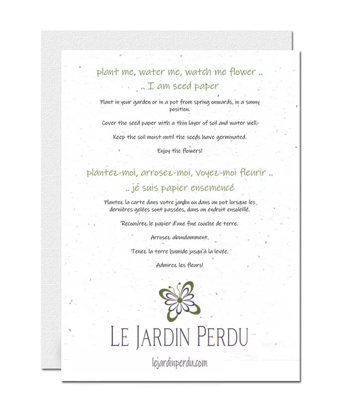 Plantable New Year Card - New Year's Eve !