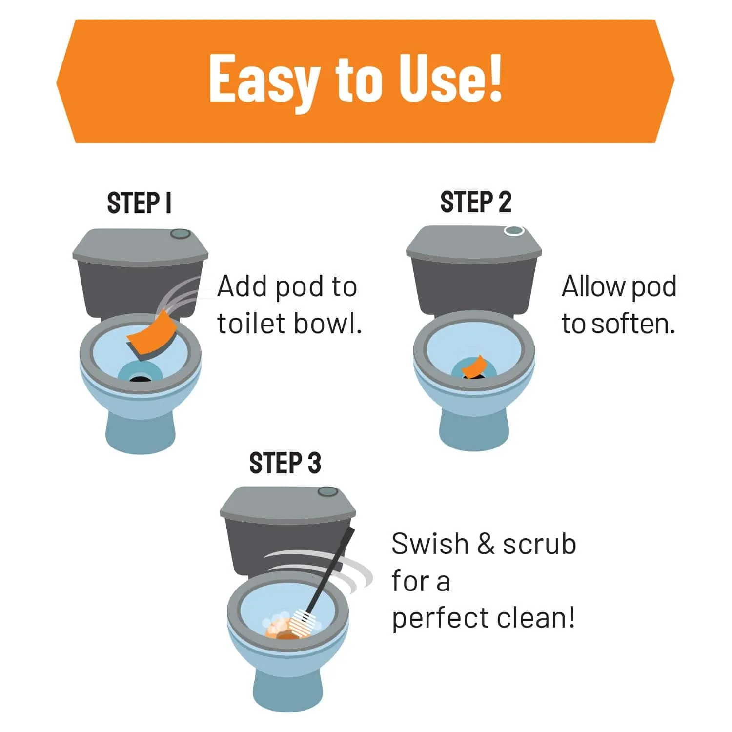 Toilet Pods & Bristle Brush Bundle