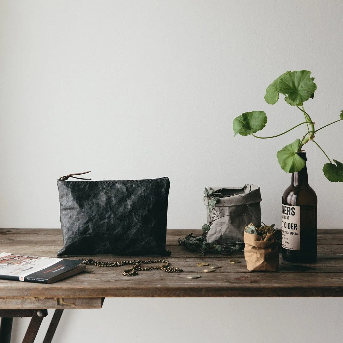Zipped Pouch Dark Grey